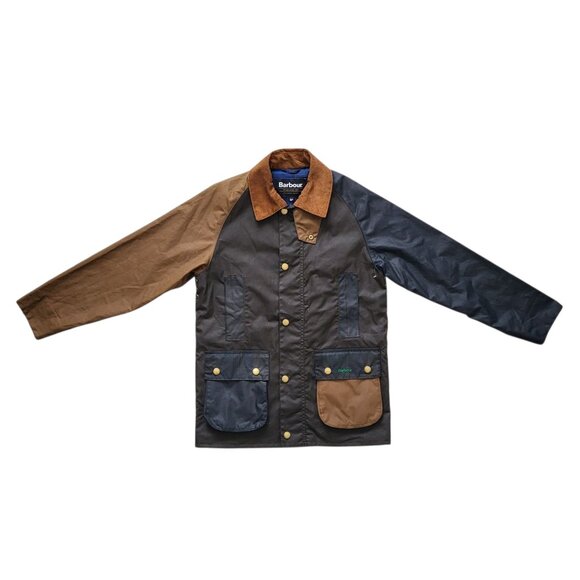 Barbour Hayden Bedale Waxed Patchwork Jacket Men's Size 34